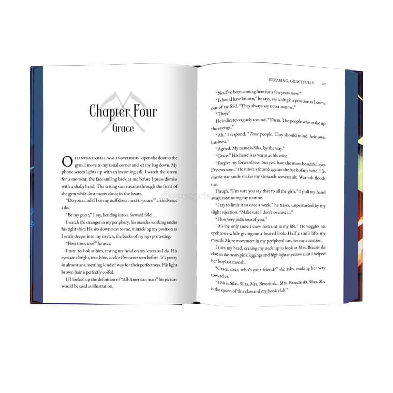 Black and White Text Printing Hardbacks with Matte Cover and Sprayed Edges 7