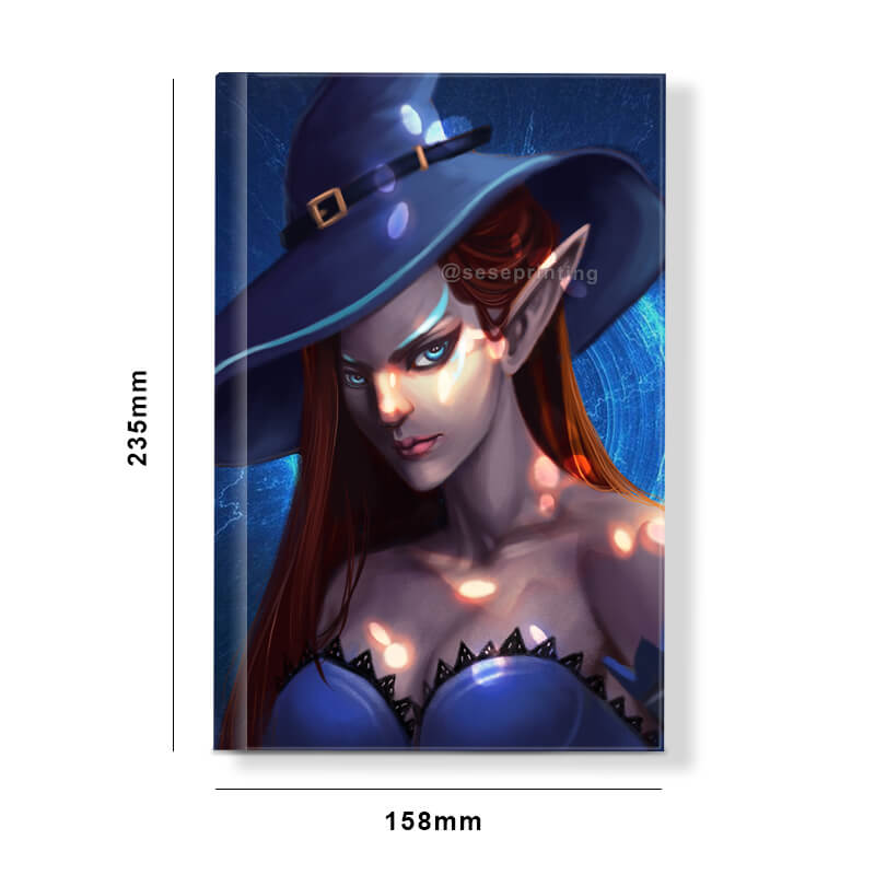 Black and White Text Printing Hardbacks with Matte Cover and Sprayed Edges 6