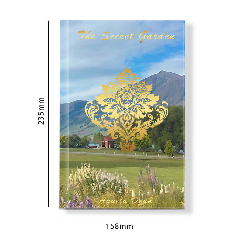 Hardcover Book with Gold Foil Stamped on Front Cover and Foiled Edges 6