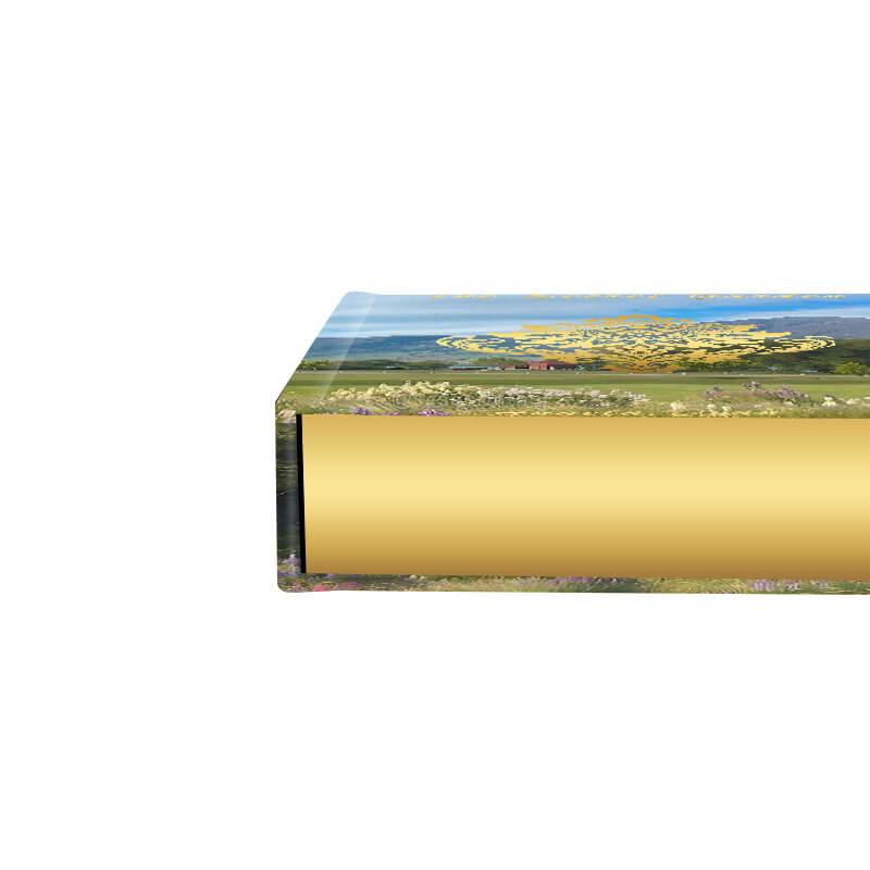 Hardcover Book with Gold Foil Stamped on Front Cover and Foiled Edges 9