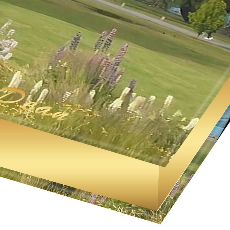 Hardcover Book with Gold Foil Stamped on Front Cover and Foiled Edges 8