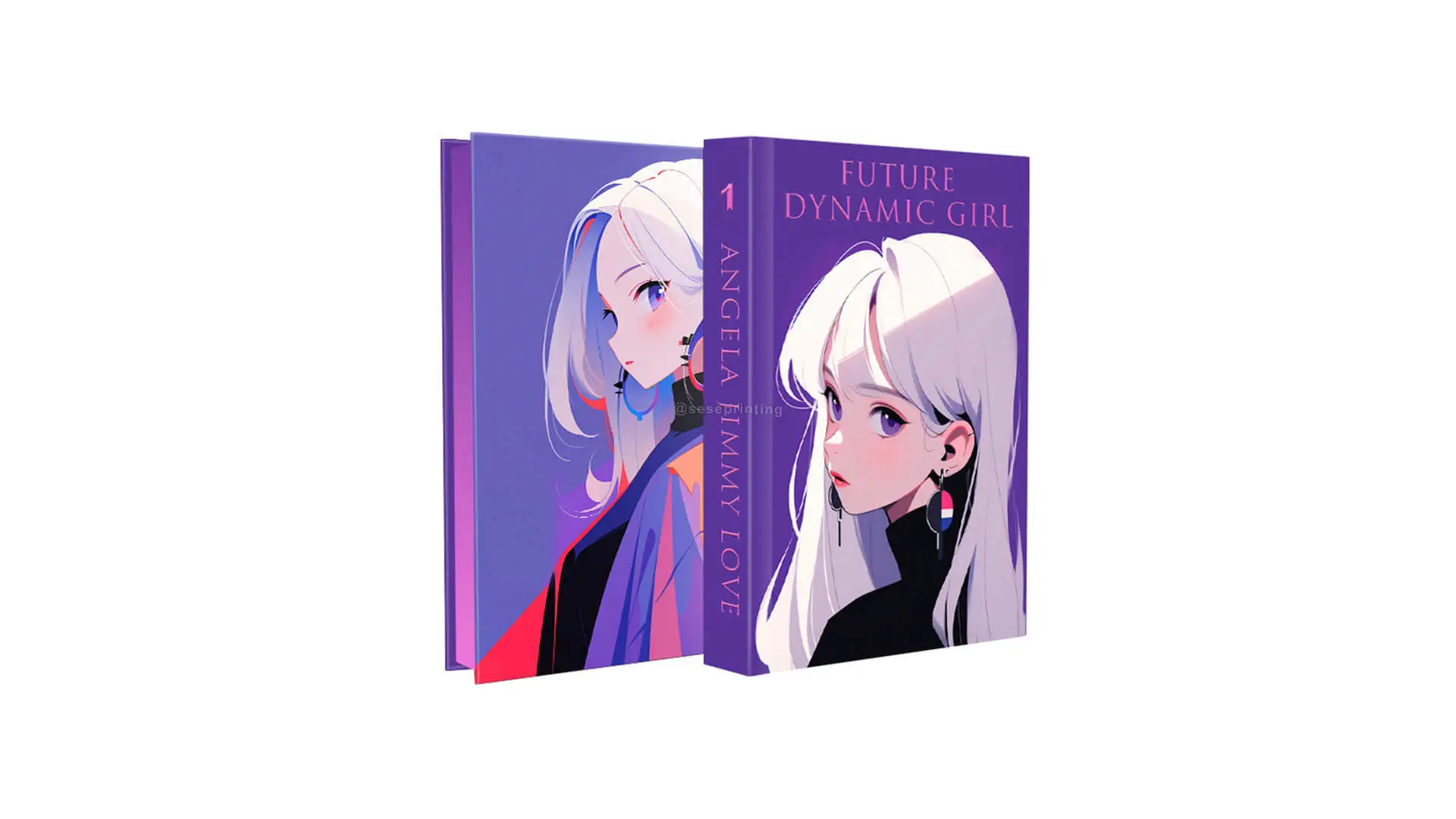 Erstellung eines Schwarzweiß-Drucks mit Hardcover und Farbschnitt 1