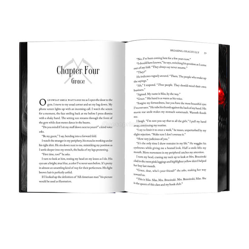 Sprayed Edges Special Edition Romance Book with Red Foil on Cover 7