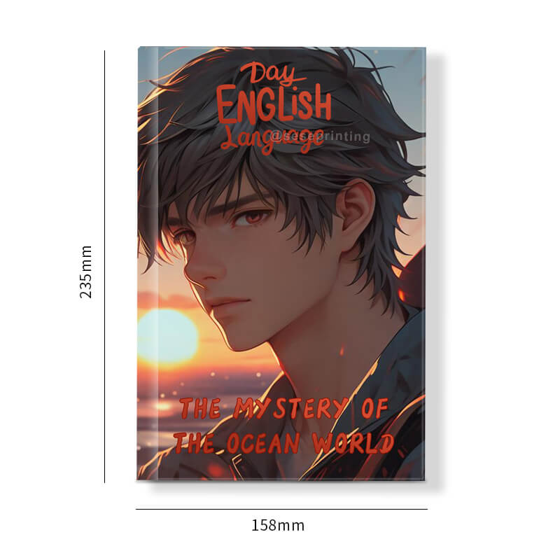 Foil Stamping Finish Hardback Book Printing with Sprayed Edges 6