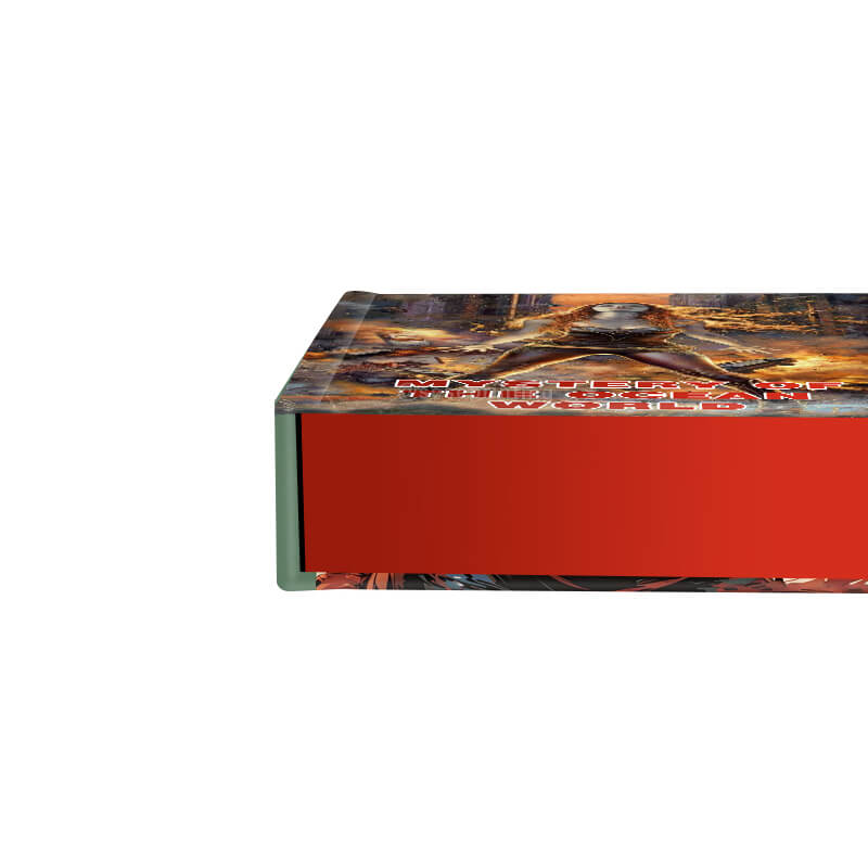 Customized Hardcover Fiction Novels with Red Sprayed/Stenciled Edges 9