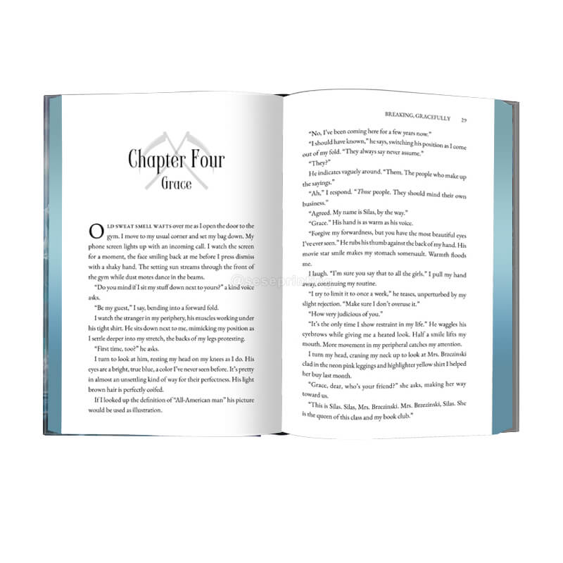 Custom Hardcover Sprayed Edges Book Printed with Gold Foil on Cover 7