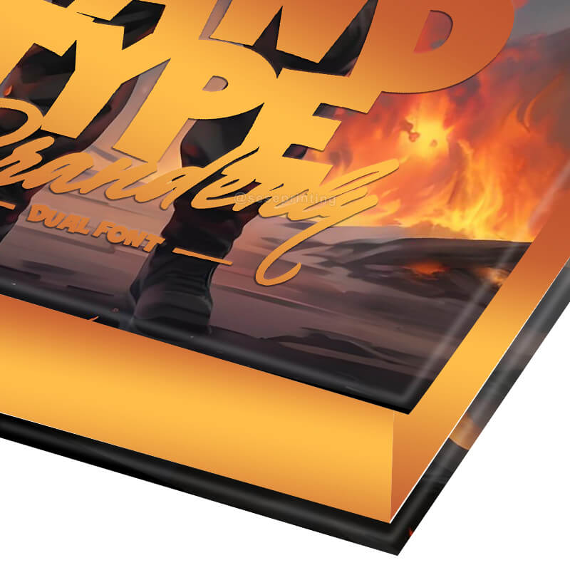 Hardcover Fiction Book with Foil Stamping on Cover and Sprayed Edges 8