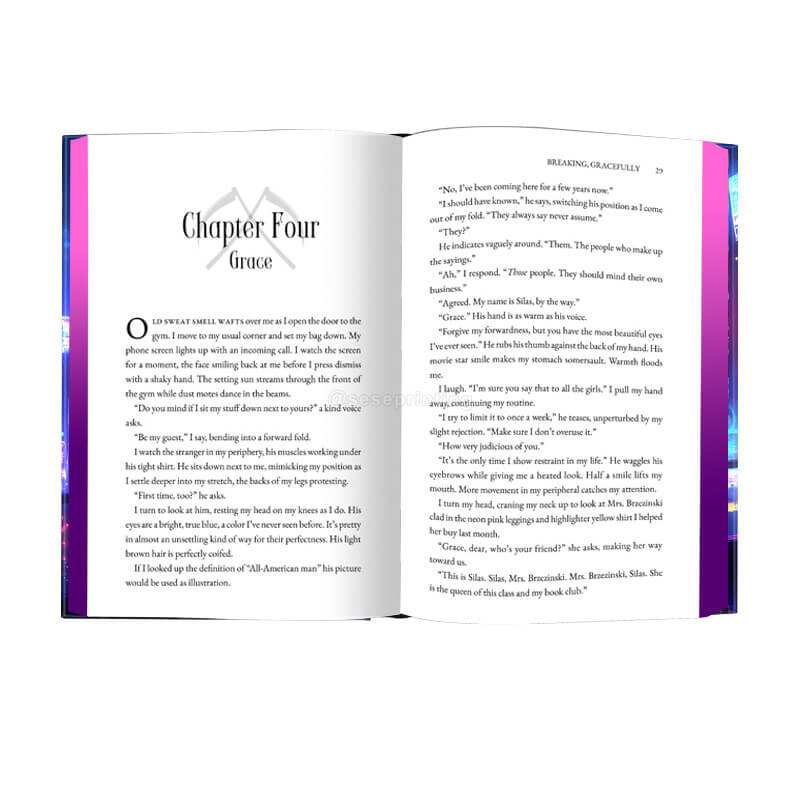 Publishing Printing Hardcover Fiction Books with Sprayed Edges 7