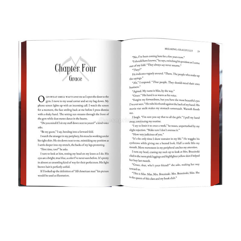 Special-Edition Hardcover Fiction Novel with Sprayed Edges and Foil on Cover 7