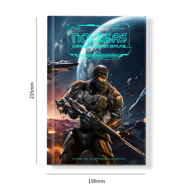 6x9'' Special Edition Hardback Book with Foil Cover and Sprayed Edges 6