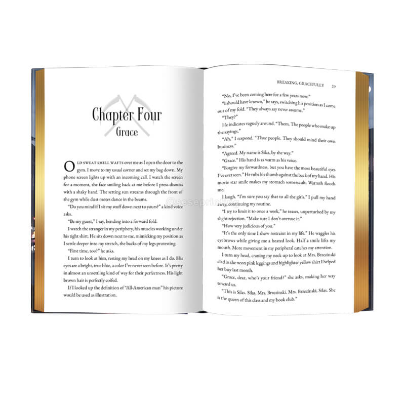 Hardcover Books with Sprayed Edges and Foil on Title and Author Name 7