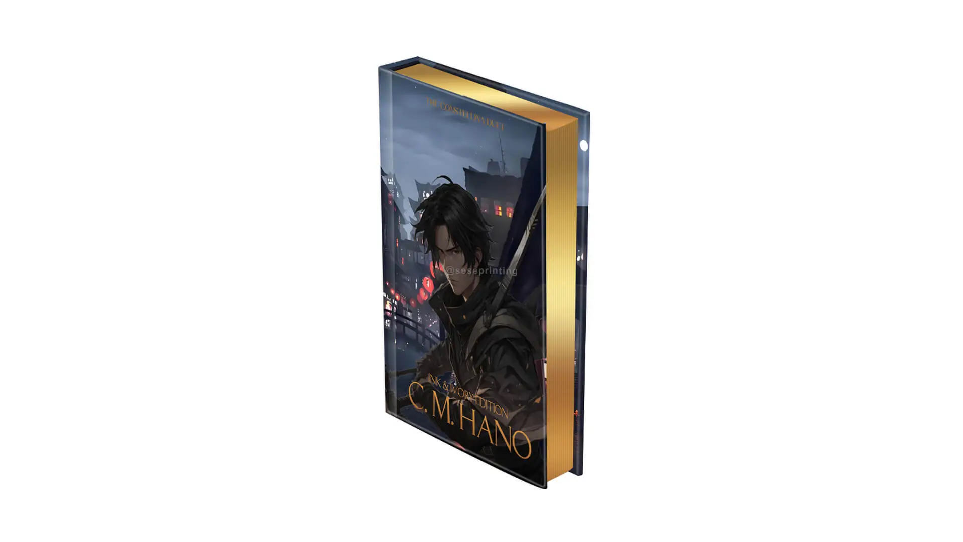 Hardcover Books with Sprayed Edges and Foil on Title and Author Name 1
