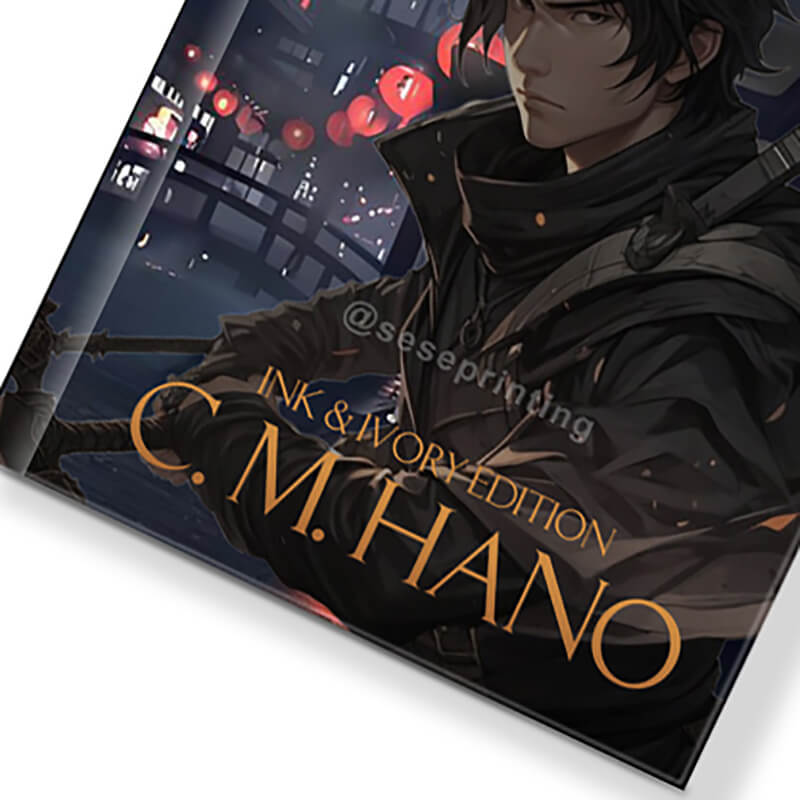 Hardcover Books with Sprayed Edges and Foil on Title and Author Name 8