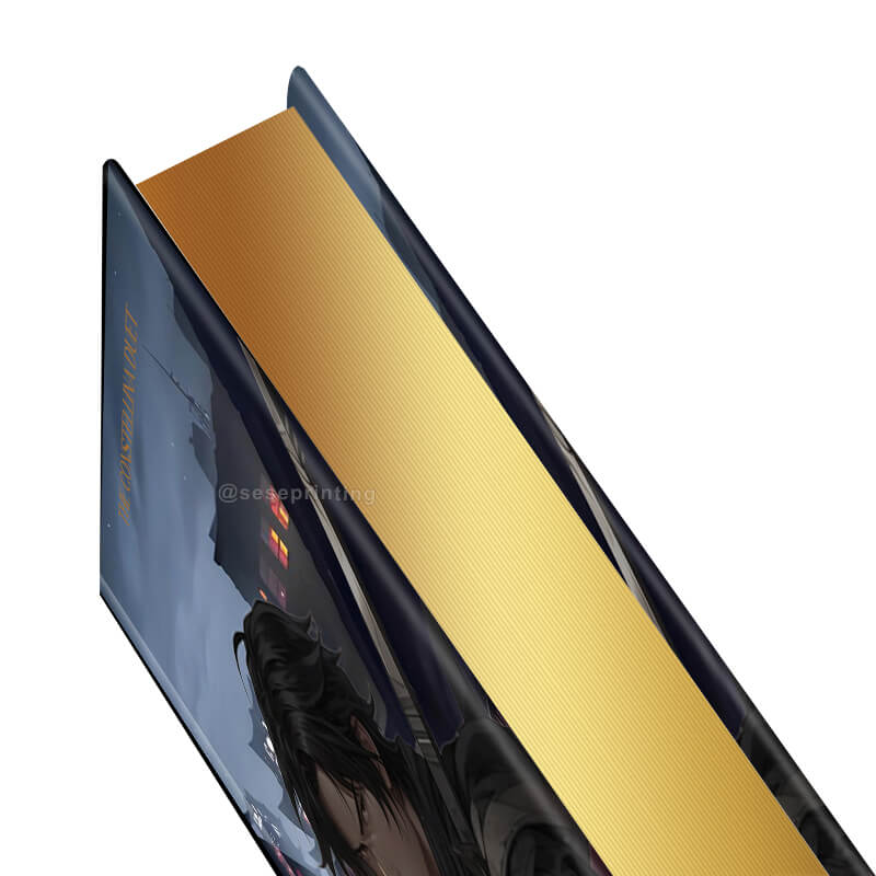 Hardcover Books with Sprayed Edges and Foil on Title and Author Name 9