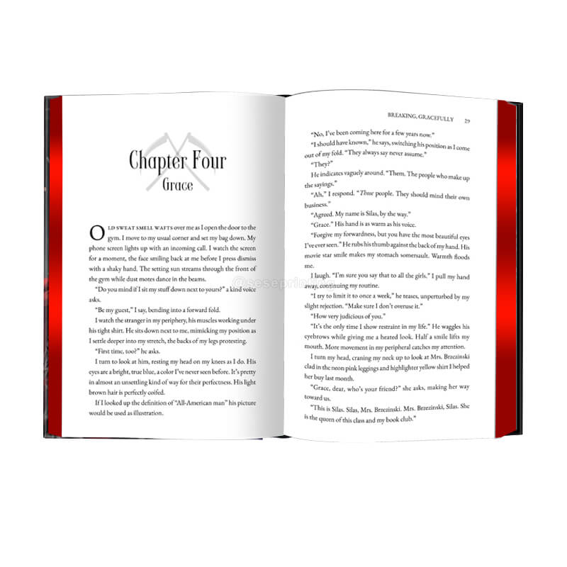 Black and White Dark Romance with Foil on Cover and Sprayed Edges Special Edition 7