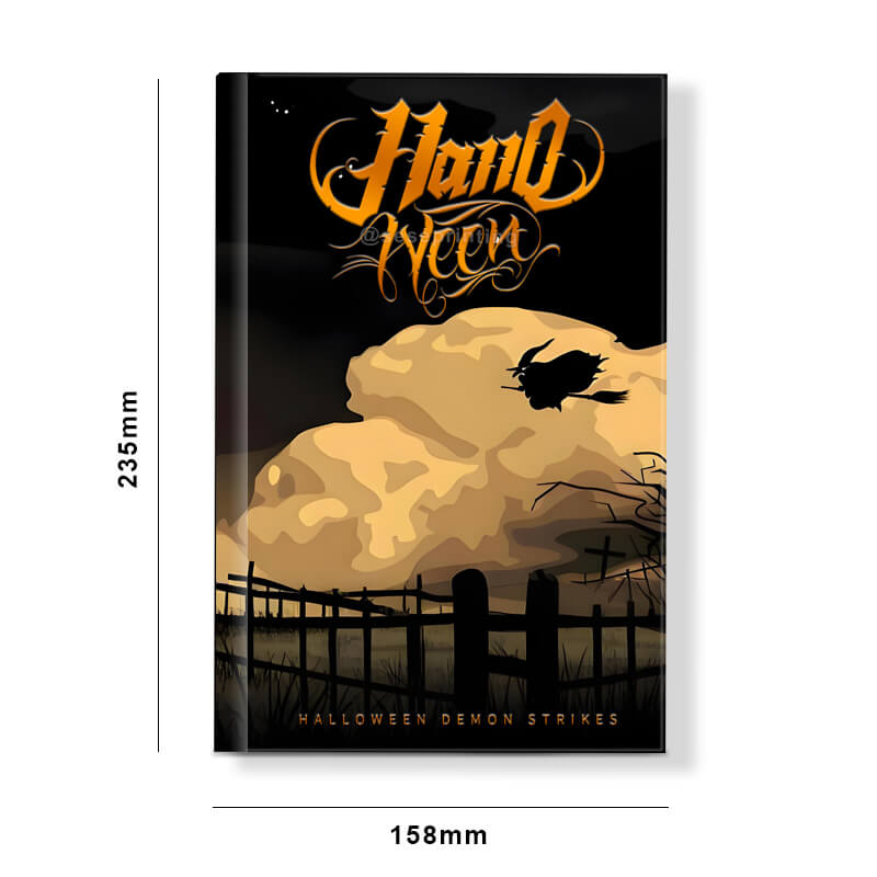 Sprayed/Stencil Edges on a Hardcover Fiction Books with Foil Cover 6