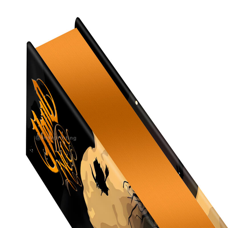 Sprayed/Stencil Edges on a Hardcover Fiction Books with Foil Cover 9