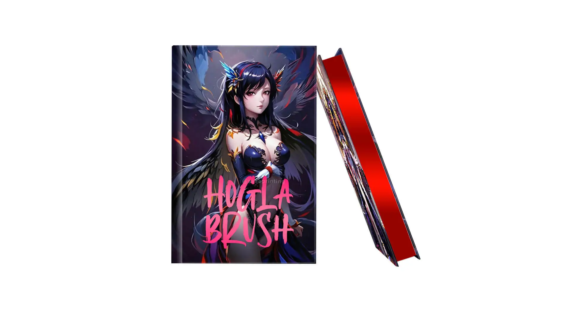 Printing a Hardcover with Red Sprayed Edges and Foil on the Cover 1