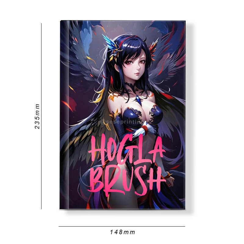 Printing a Hardcover with Red Sprayed Edges and Foil on the Cover 6