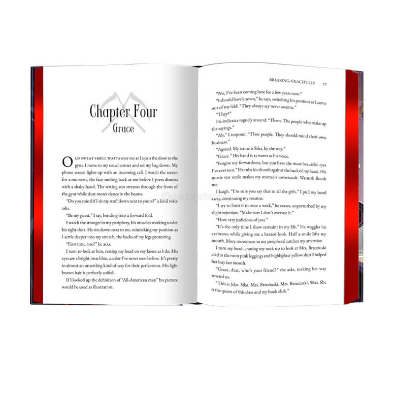 Printing a Hardcover with Red Sprayed Edges and Foil on the Cover 7