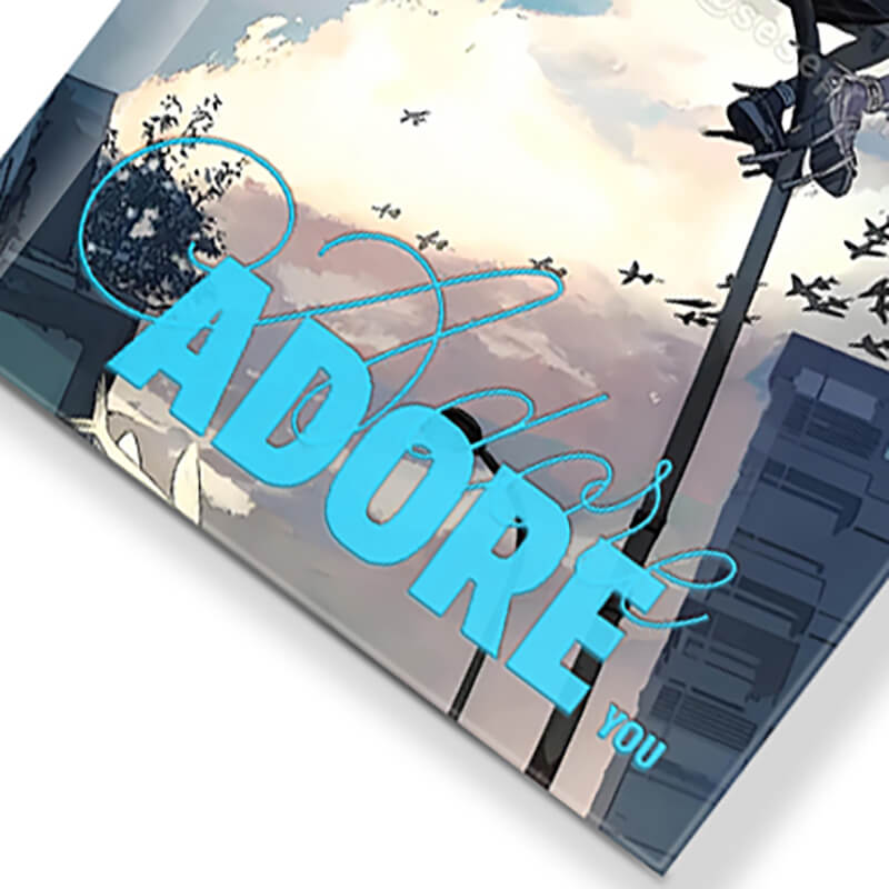 Foiled Hardcover Books with Black and White Pages and an Edge Design 8