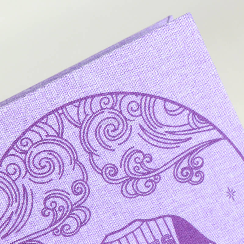 Book with Foiling on Linen Cover, Sprayed Edges and Printed Color End Papers 9