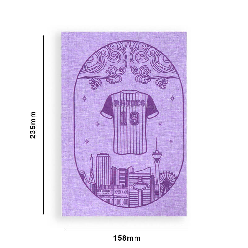 Book with Foiling on Linen Cover, Sprayed Edges and Printed Color End Papers 6