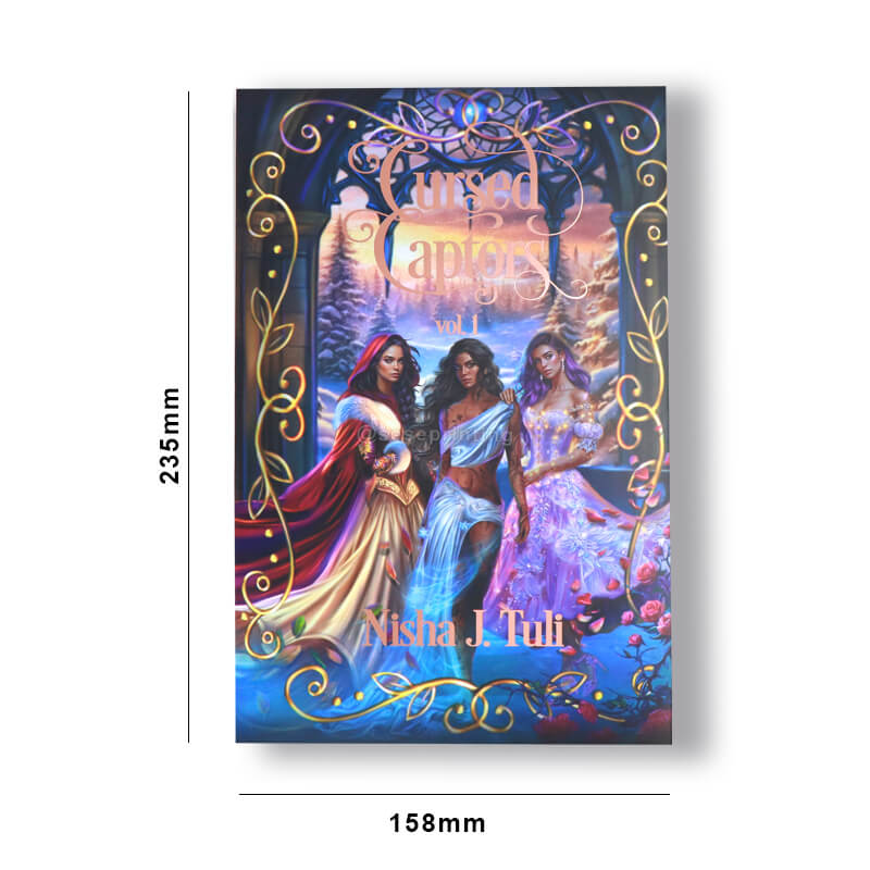 Foil Hardcover Special Edition Book with Foil Dust Jacket and Pattern Sprayed Edges 6