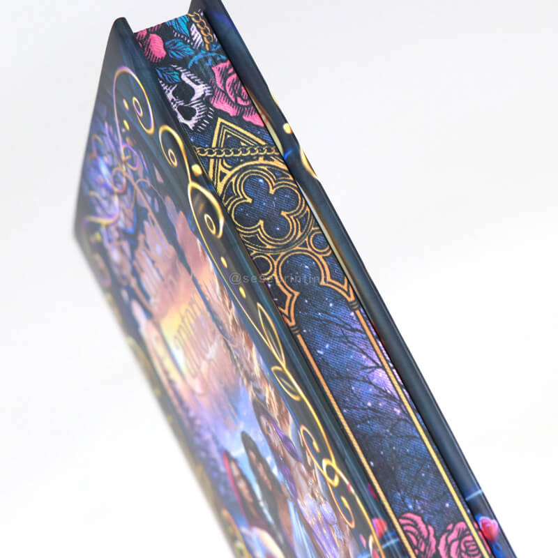 Foil Hardcover Special Edition Book with Foil Dust Jacket and Pattern Sprayed Edges 10