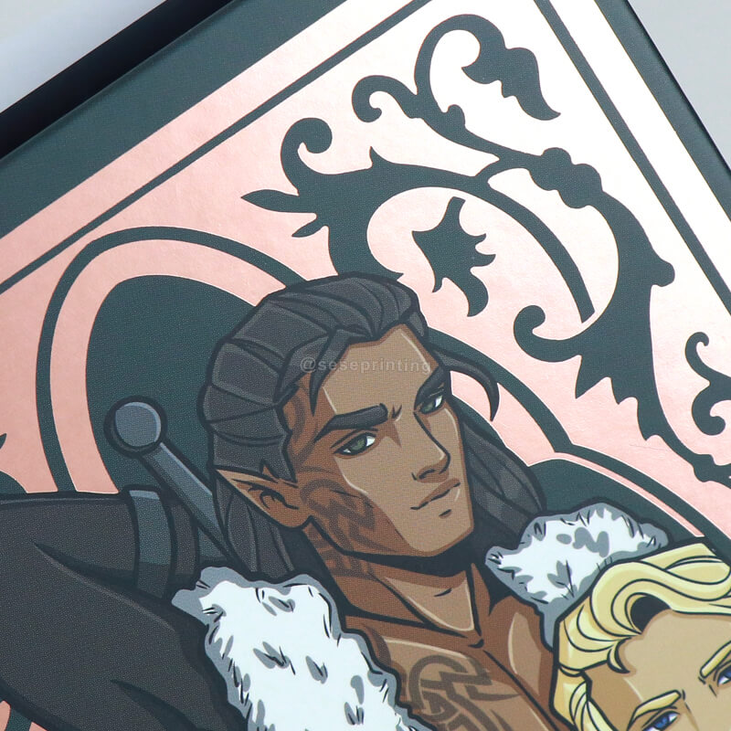 Foil Hardcover Special Edition Book with Foil Dust Jacket and Pattern Sprayed Edges 9