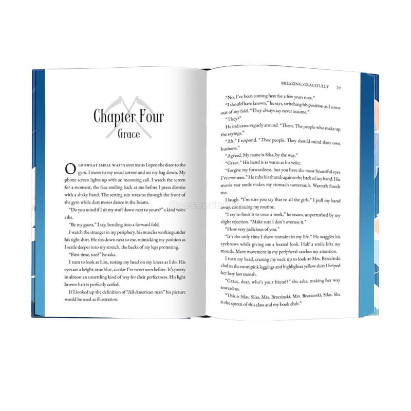 Hardcover Sprayed Edges Book Printing Special Edition Fiction Novel 7