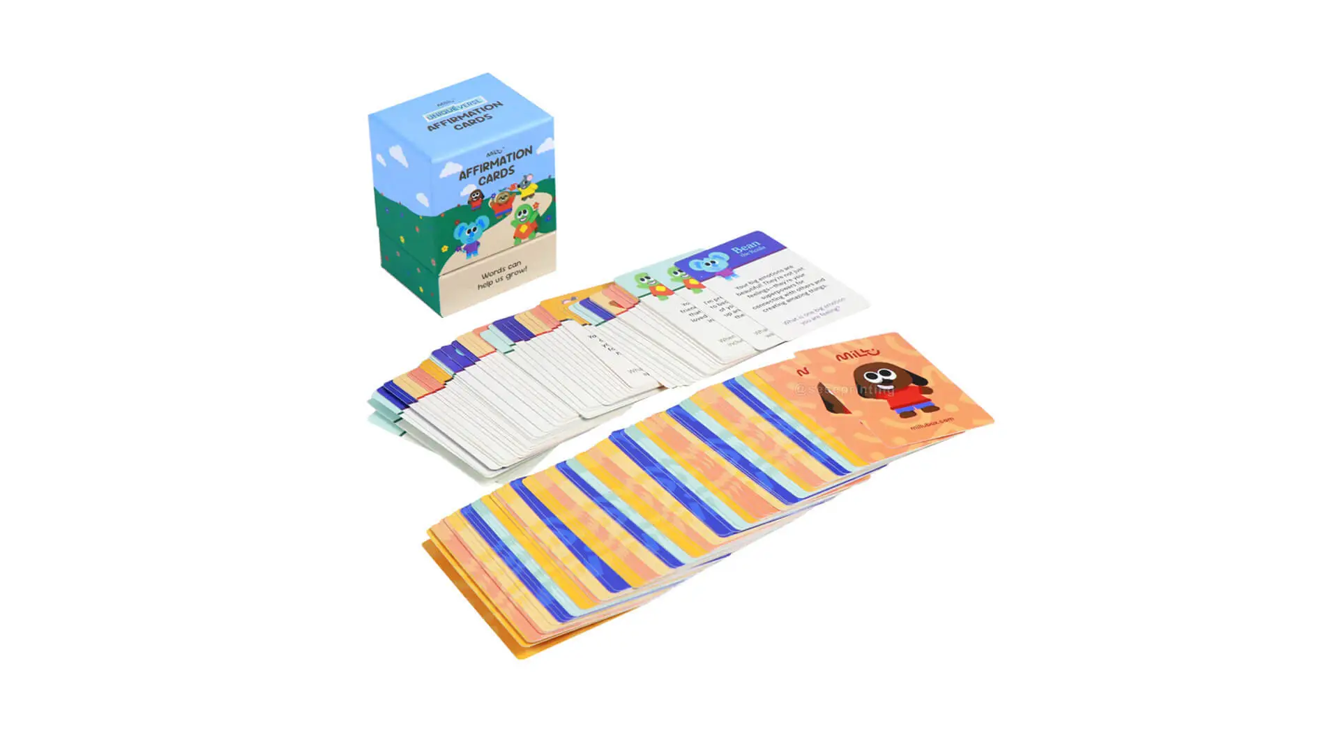 Custom Card Deck Printed Front and Back Side Positive Affirmation Cards 1