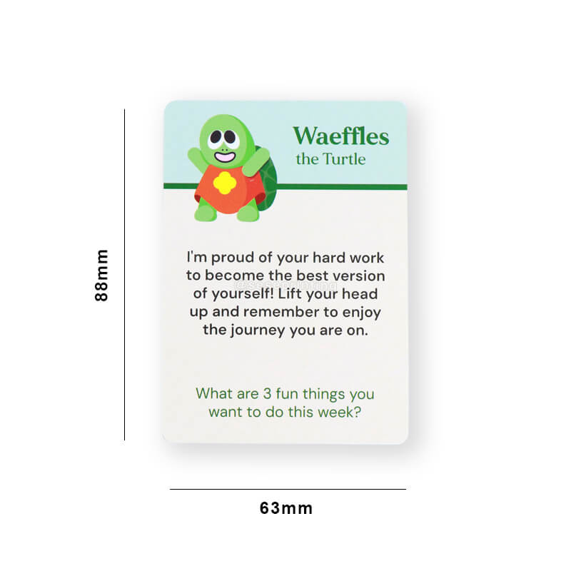 Custom Card Deck Printed Front and Back Side Positive Affirmation Cards 7