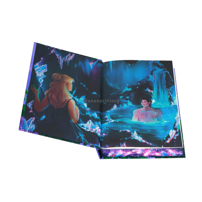 Special Edition Book with Sprayed Edge and Printed Color End Pages 7