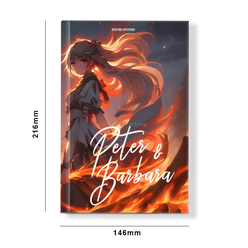 Printed Special Edition Hardback Novel Book with Pattern Sprayed Edges 6