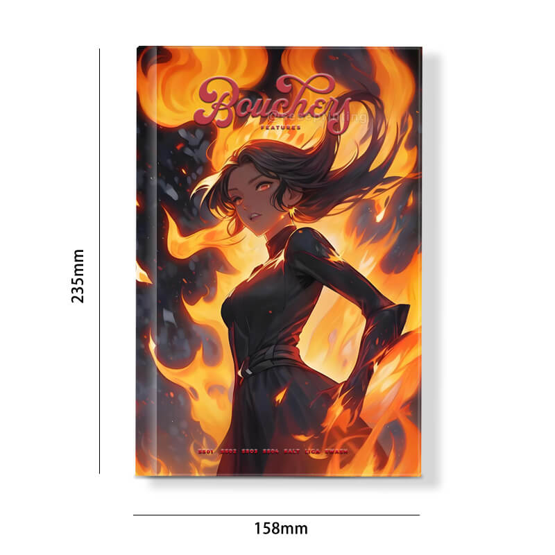 Custom Hardback Books Printing with Foil on Cover and Sprayed Edges 6