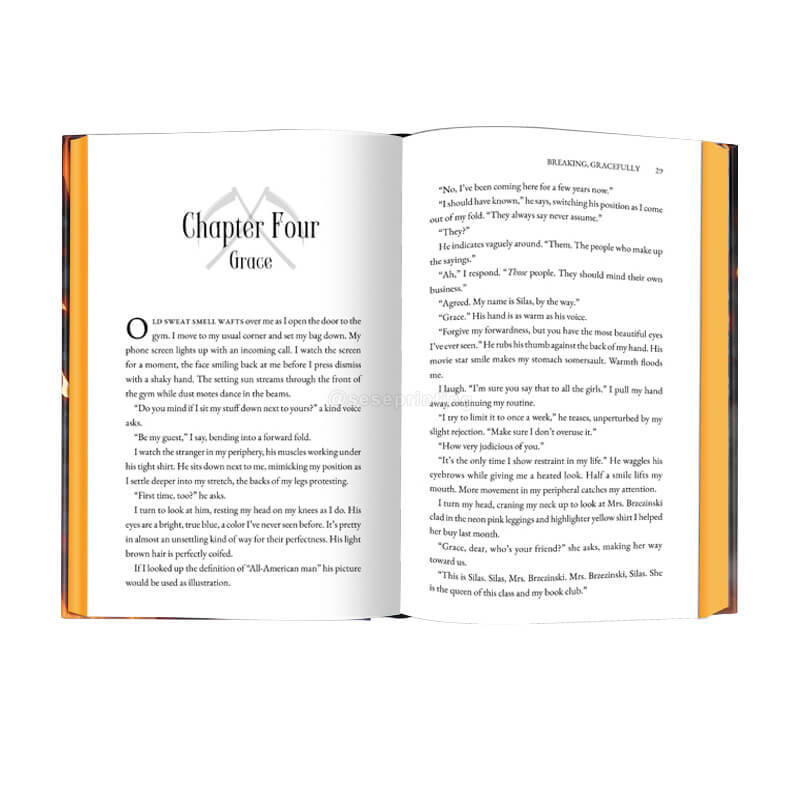 Custom Hardback Books Printing with Foil on Cover and Sprayed Edges 7