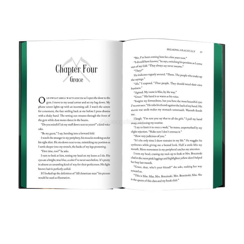 Personalized Hardback Books with Foil Stamping and Sprayed Edges Design 7