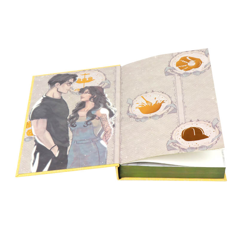 Hardcover Linen Special Edition Book Set Printed with Stenciled Edges 7