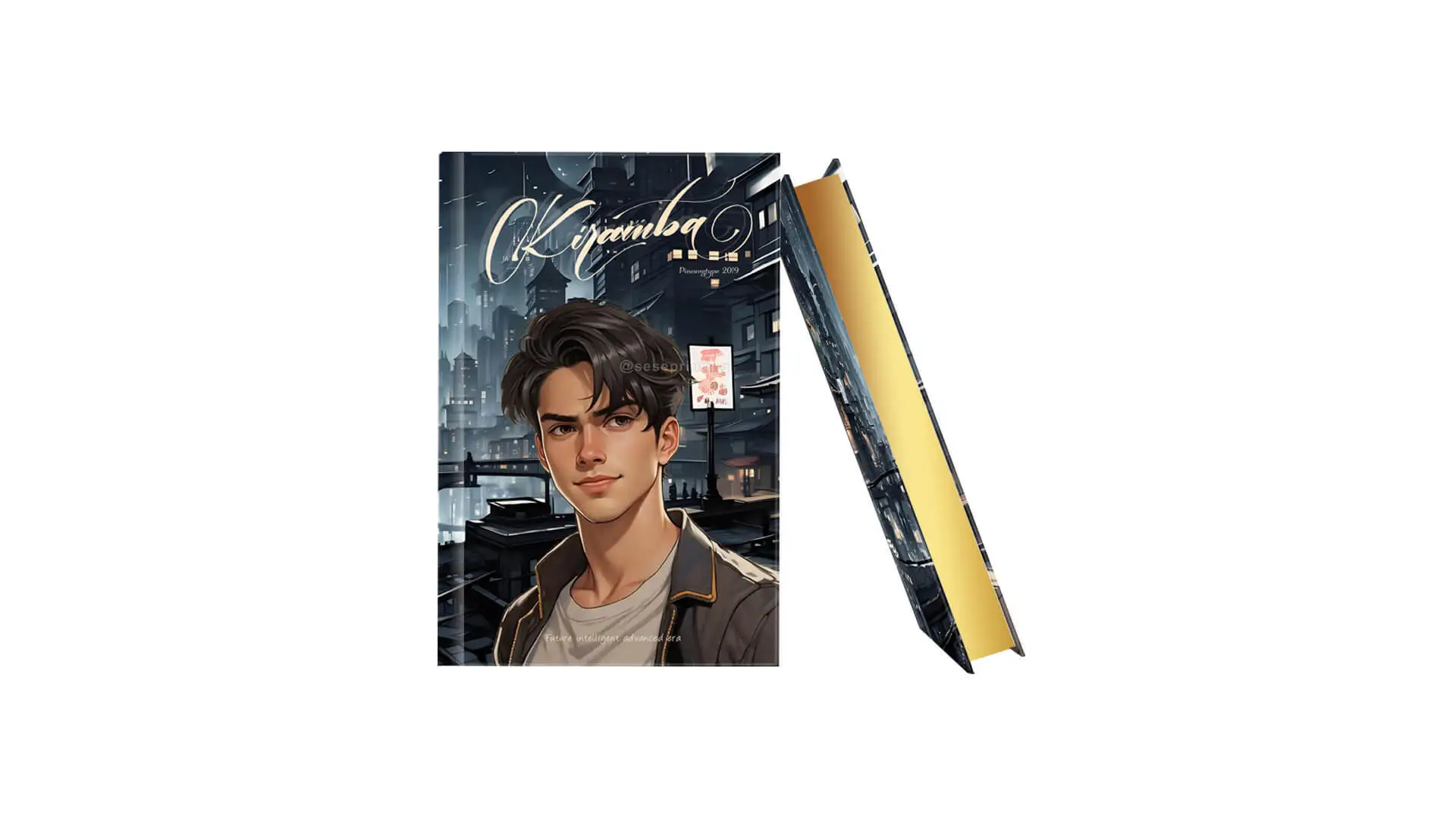 Foil Stamped Covers and Sprayed Edges for Hardcover Fiction Book 1