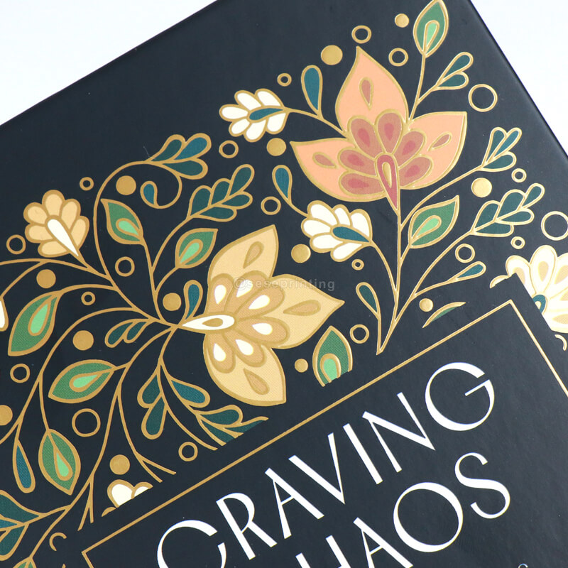 Custom Sprayed Edges Hardcover Books with Foil on Cover and Spine 8