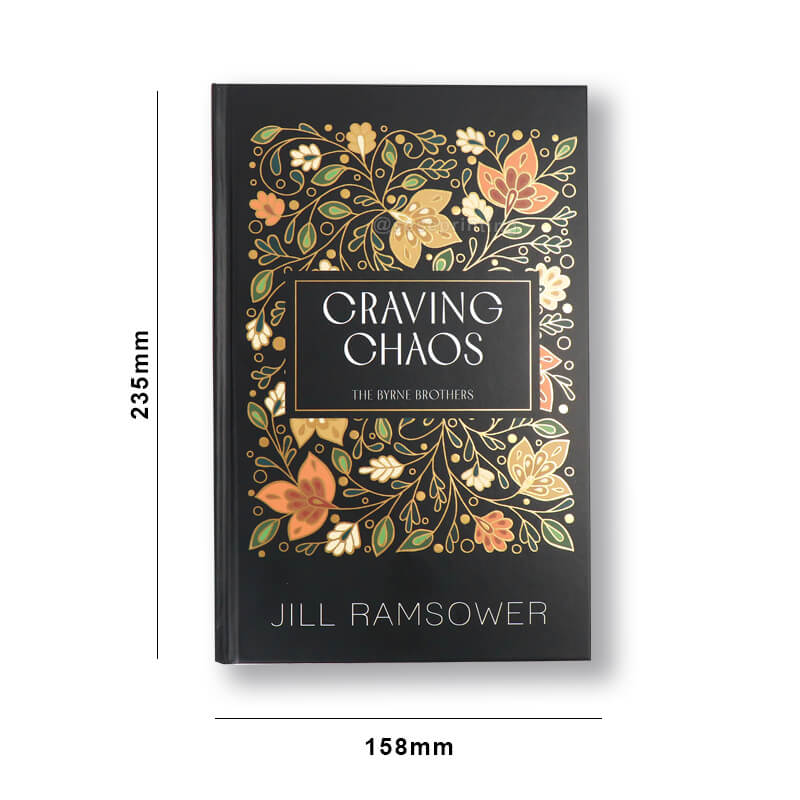 Custom Sprayed Edges Hardcover Books with Foil on Cover and Spine 6