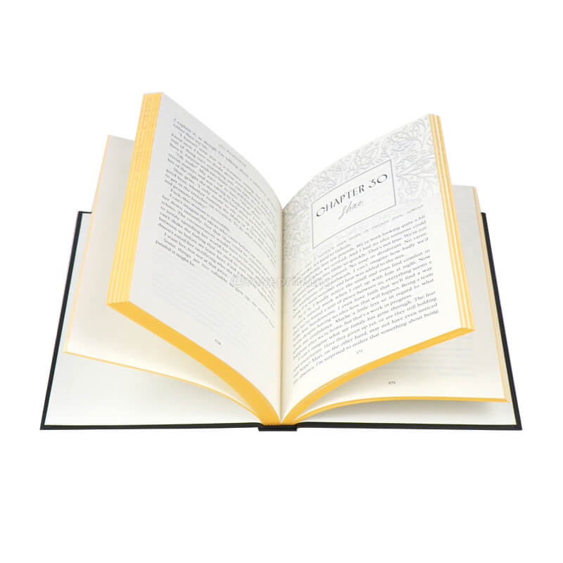 Custom Sprayed Edges Hardcover Books with Foil on Cover and Spine 7