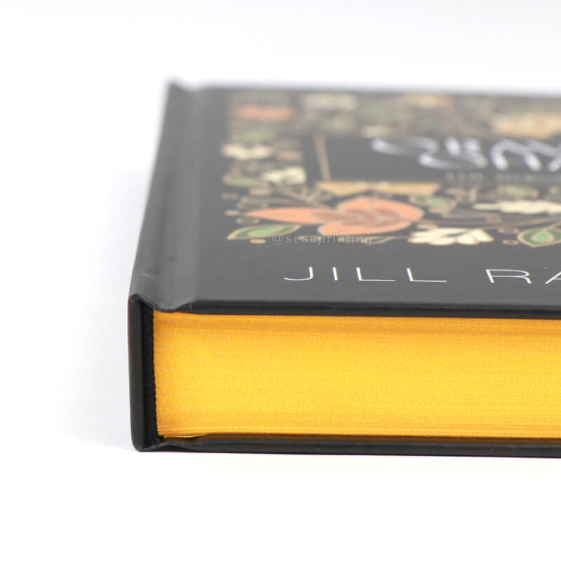 Custom Sprayed Edges Hardcover Books with Foil on Cover and Spine 10