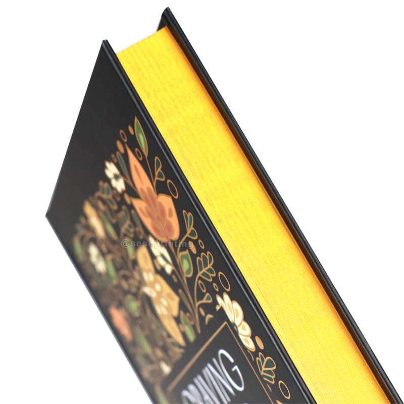 Custom Sprayed Edges Hardcover Books with Foil on Cover and Spine 9