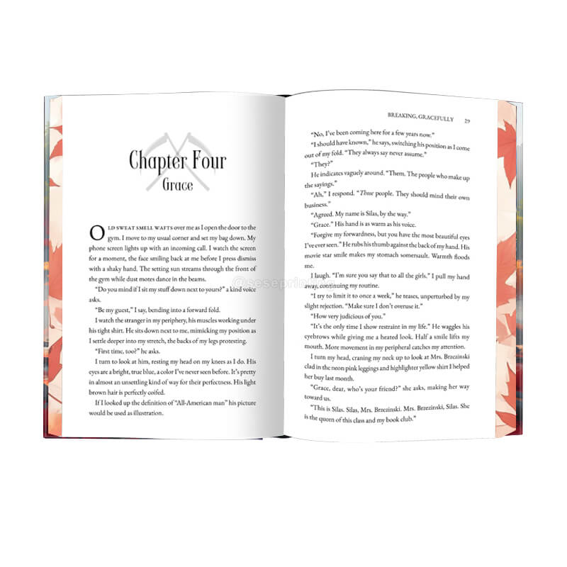 Special Edition Hardcover Fiction Novel with Pattern Sprayed Edges 7