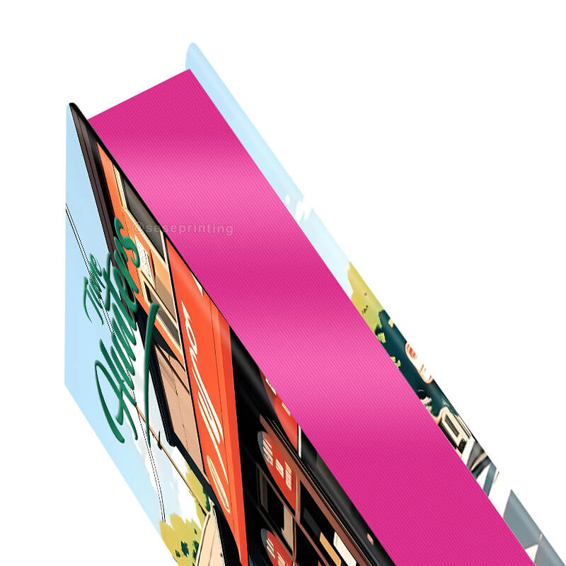 Make Your Own Hard Cover Book with Foiling Cover and Sprayed Edges 9