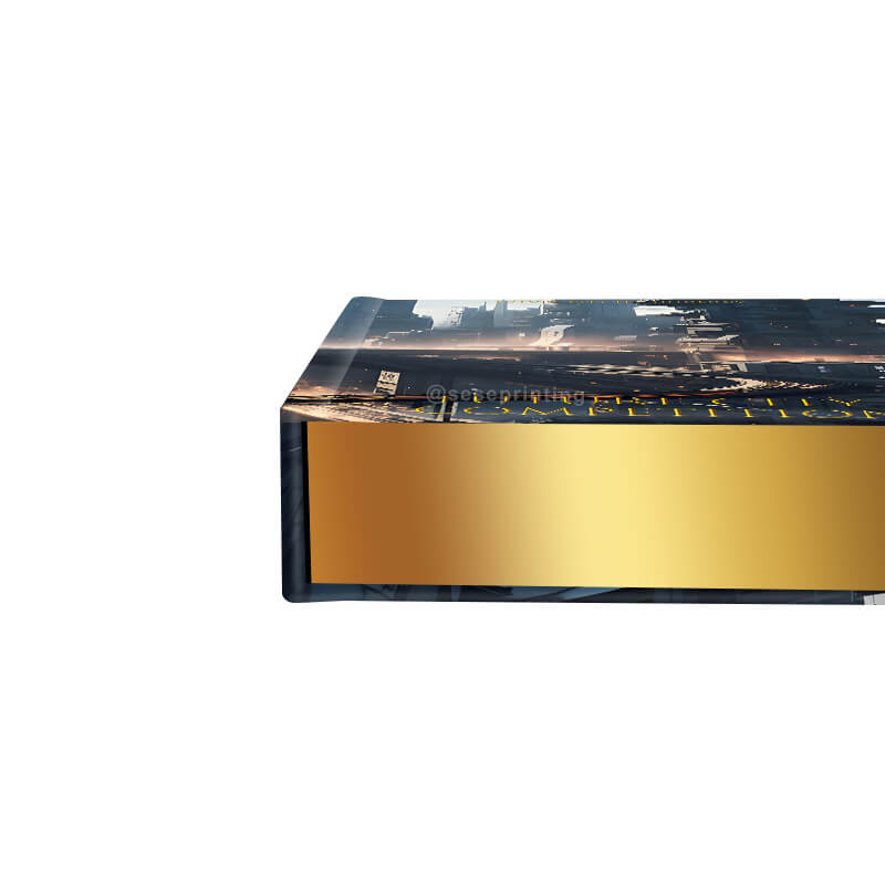 Gold Foiling Hardback Fiction Book Printed with Sprayed Edges 10