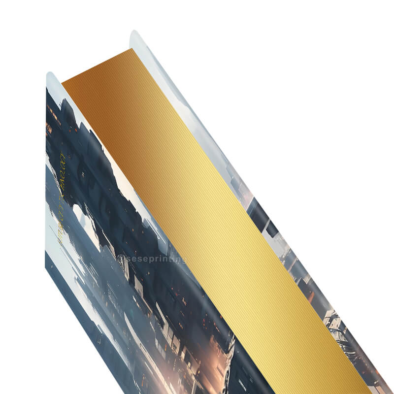 Gold Foiling Hardback Fiction Book Printed with Sprayed Edges 9