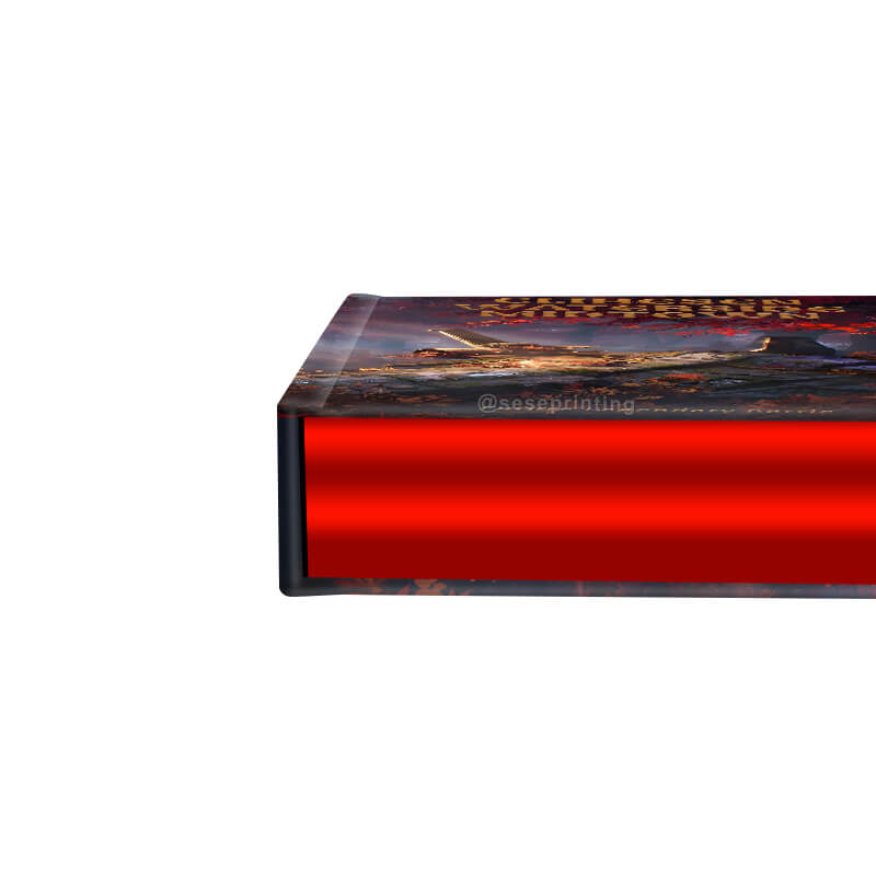 Custom Hardcover Book Printed Edges and Gold Foiling on the Cover 10